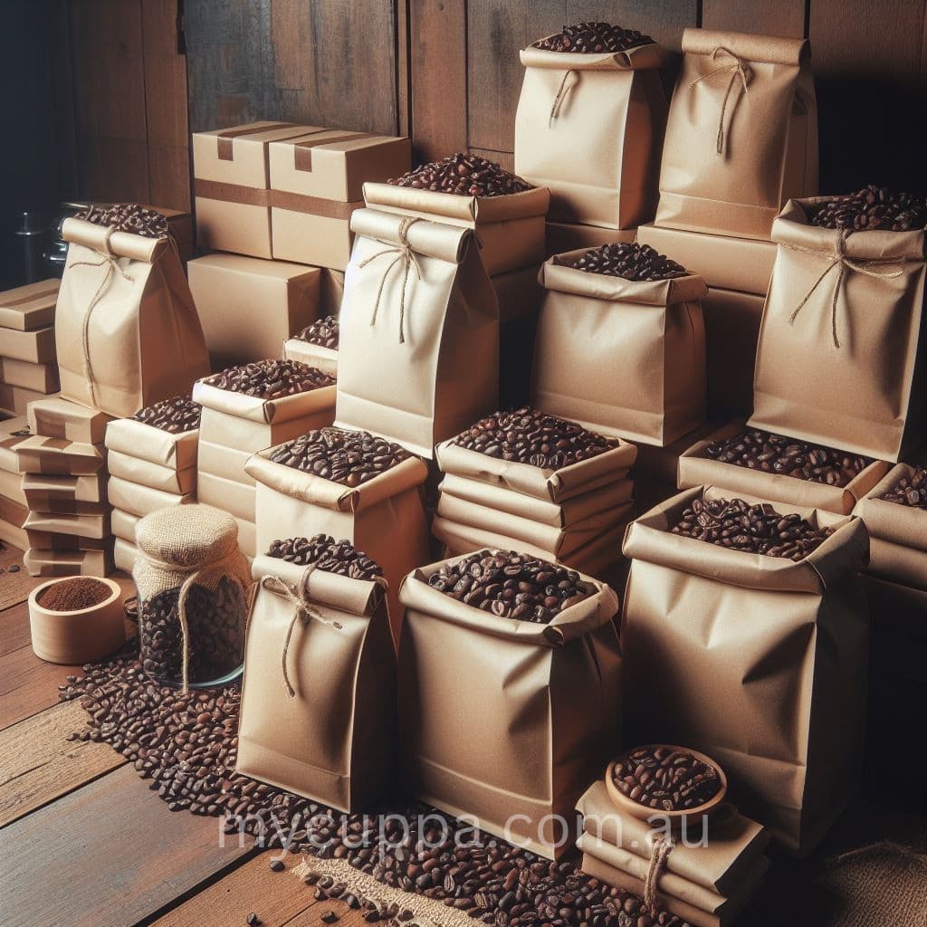 fresh roasted coffee beans