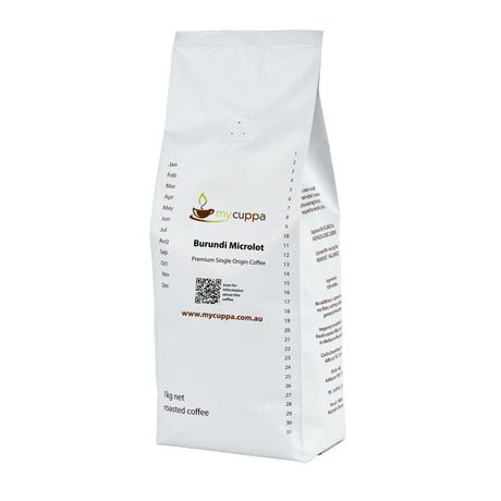 mycuppa 1kg pack of Burundi single origin coffee