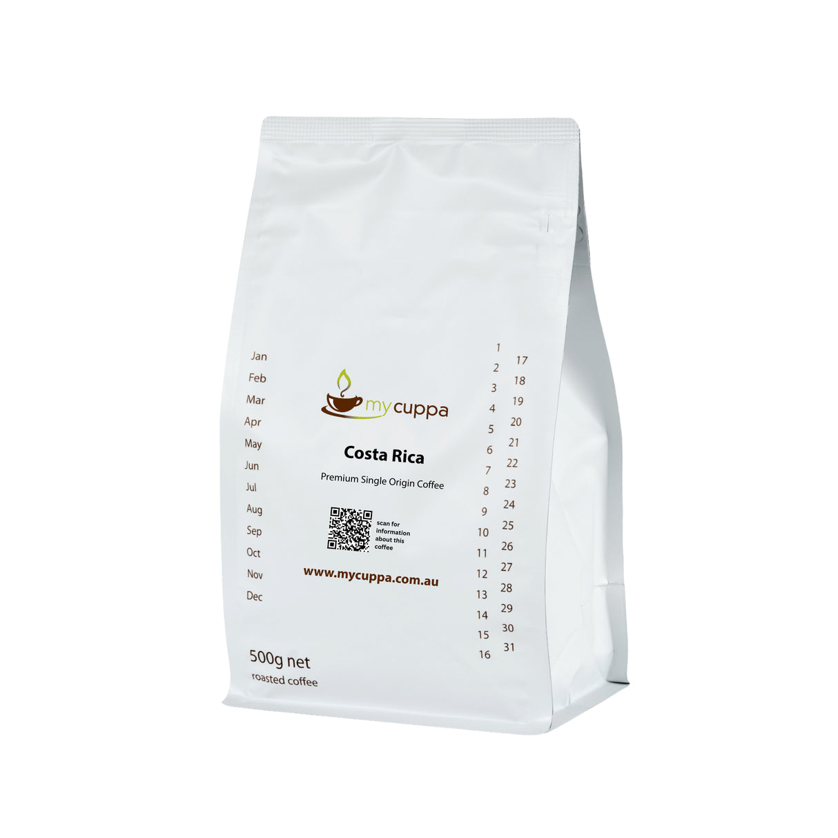 mycuppa Costa Rica Jaguar 500g pack single origin premium coffee