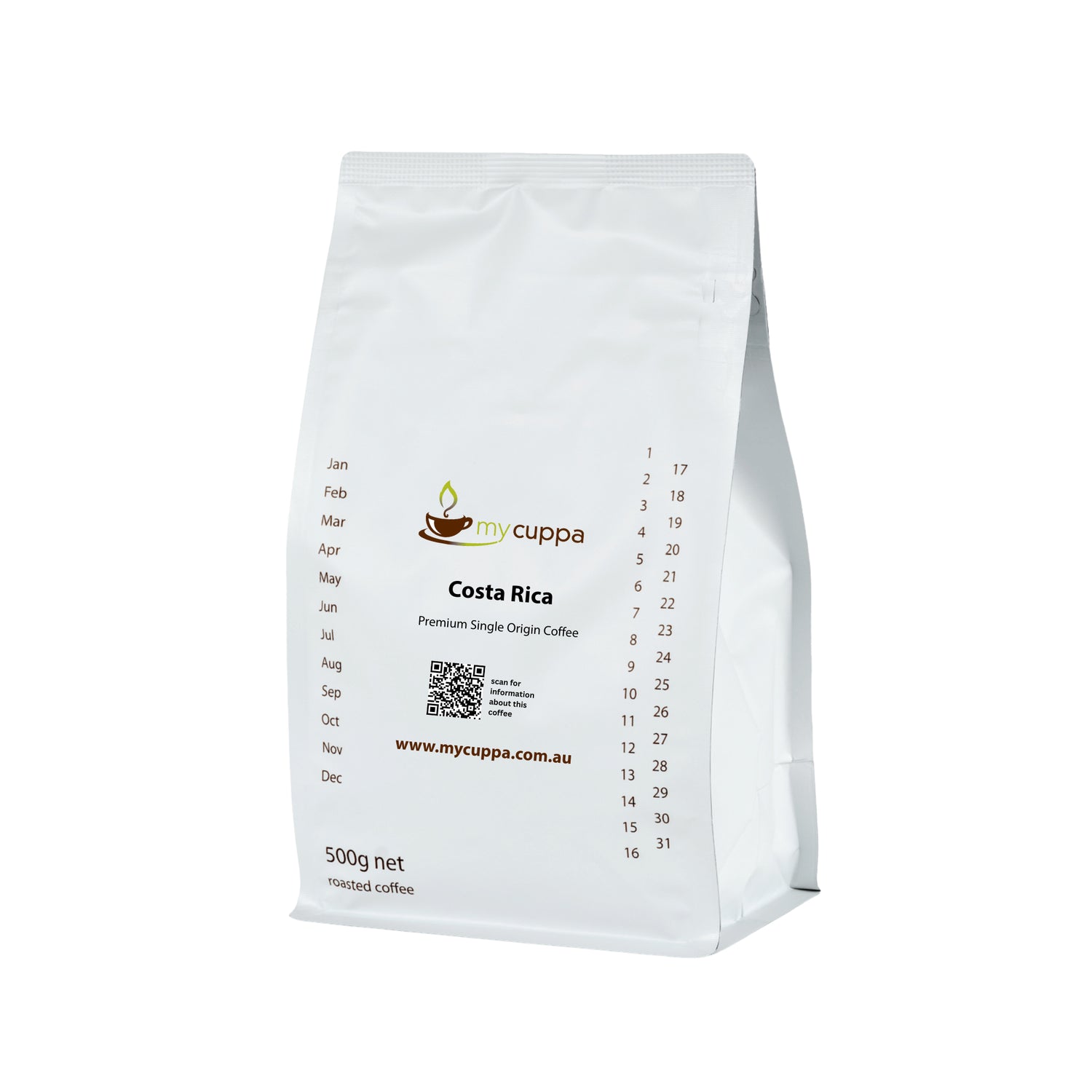 mycuppa Costa Rica Jaguar 500g pack single origin premium coffee