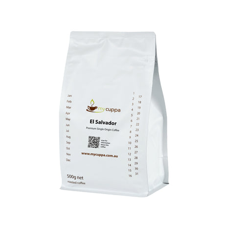 mycuppa El Salvador 500g bag of fresh roasted single origin coffee