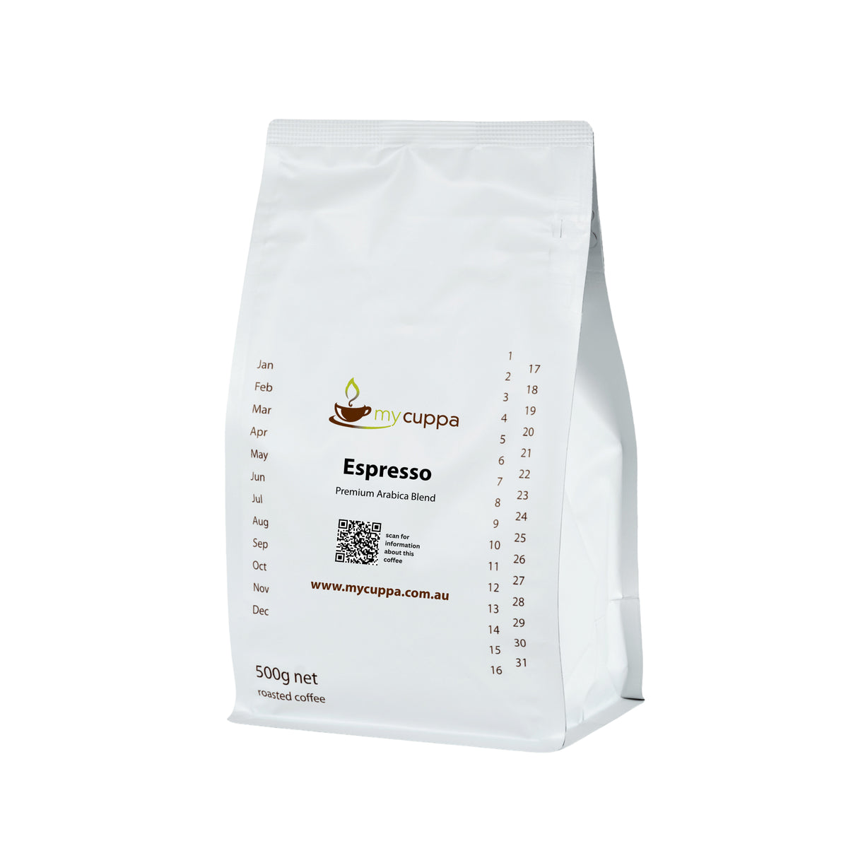 mycuppa Espresso Coffee Blend 500g pack