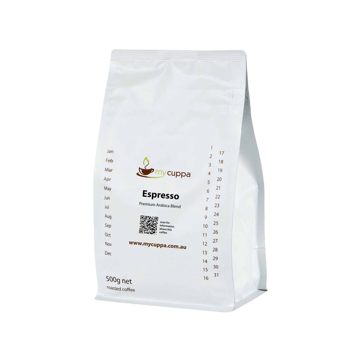 mycuppa Espresso Coffee Blend 500g pack