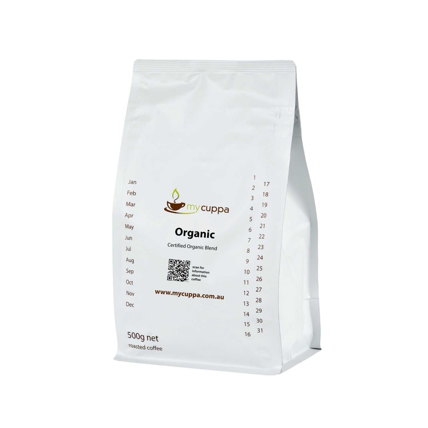 mycuppa 500g pack Organic Coffee Blend
