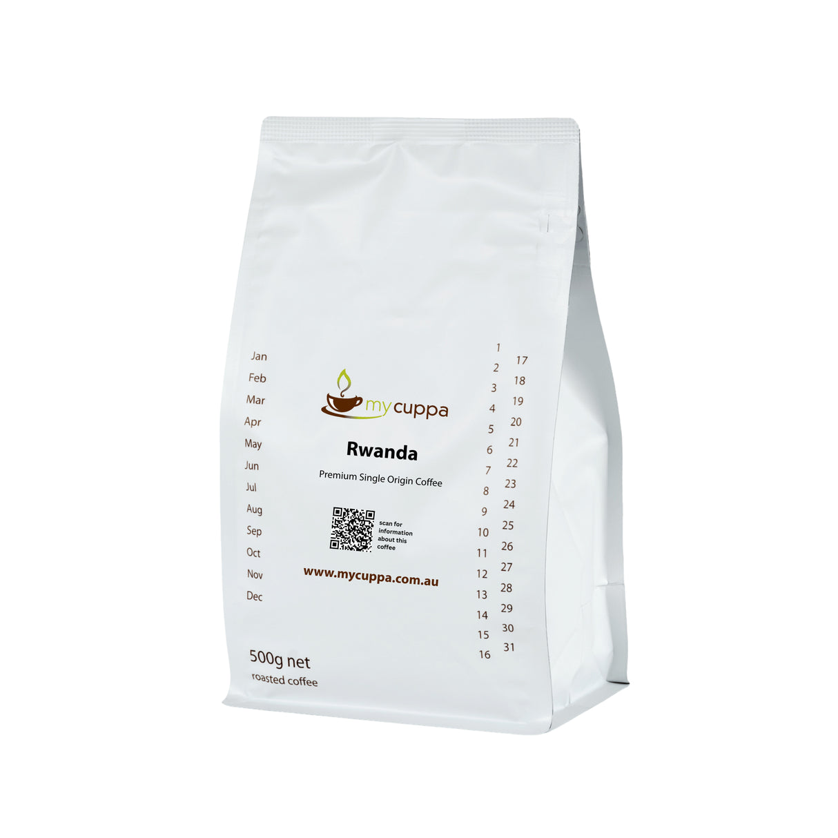mycuppa Rwanda single origin coffee 500g pack
