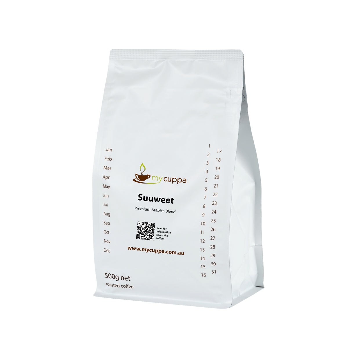 500g pack of mycuppa Suwweet award winning coffee blend