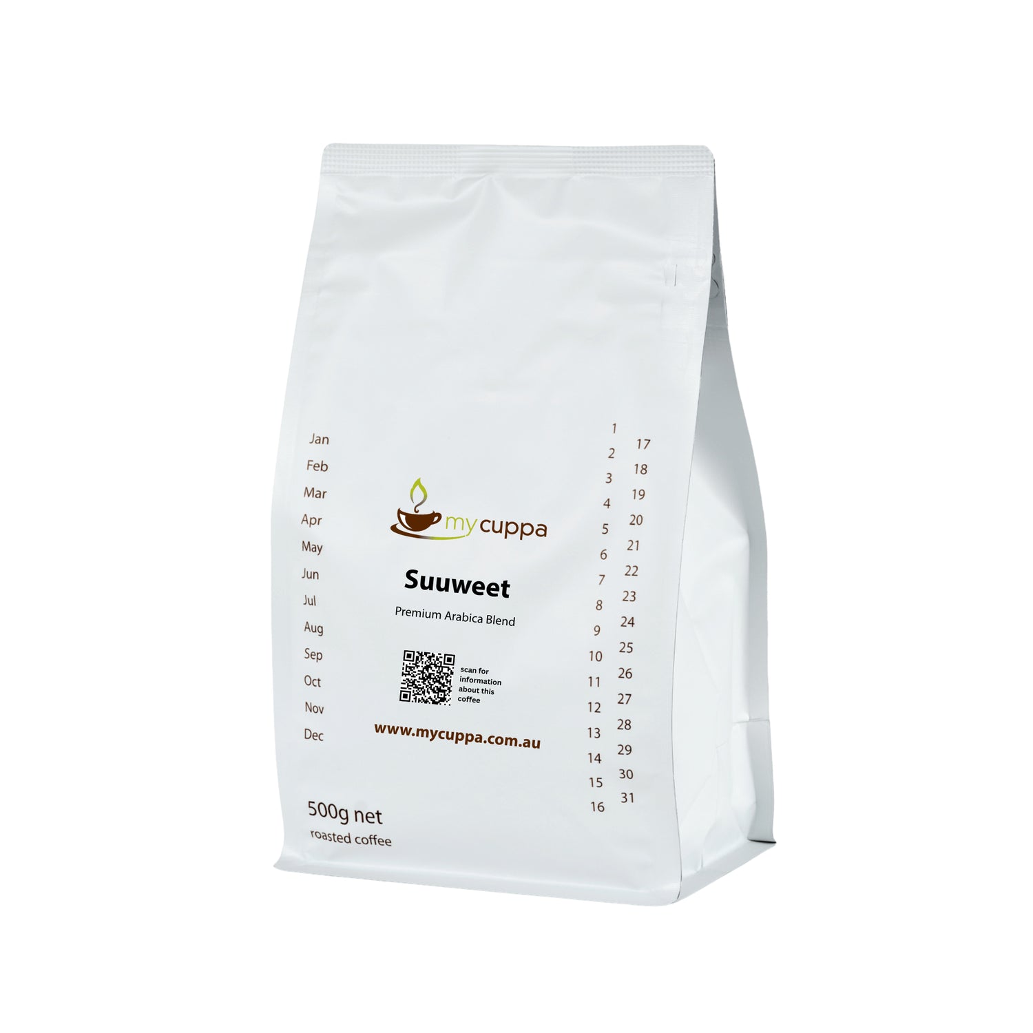 500g pack of mycuppa Suwweet award winning coffee blend