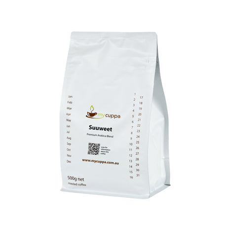 500g pack of mycuppa Suwweet award winning coffee blend