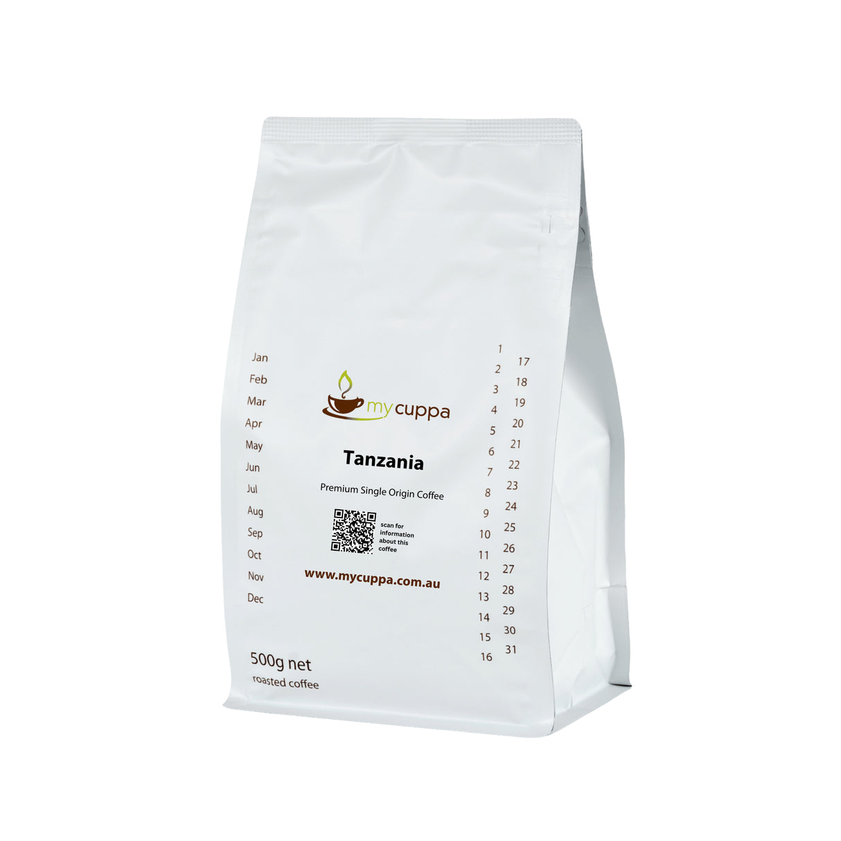 mycuppa 500g pack Tanzania single origin coffee