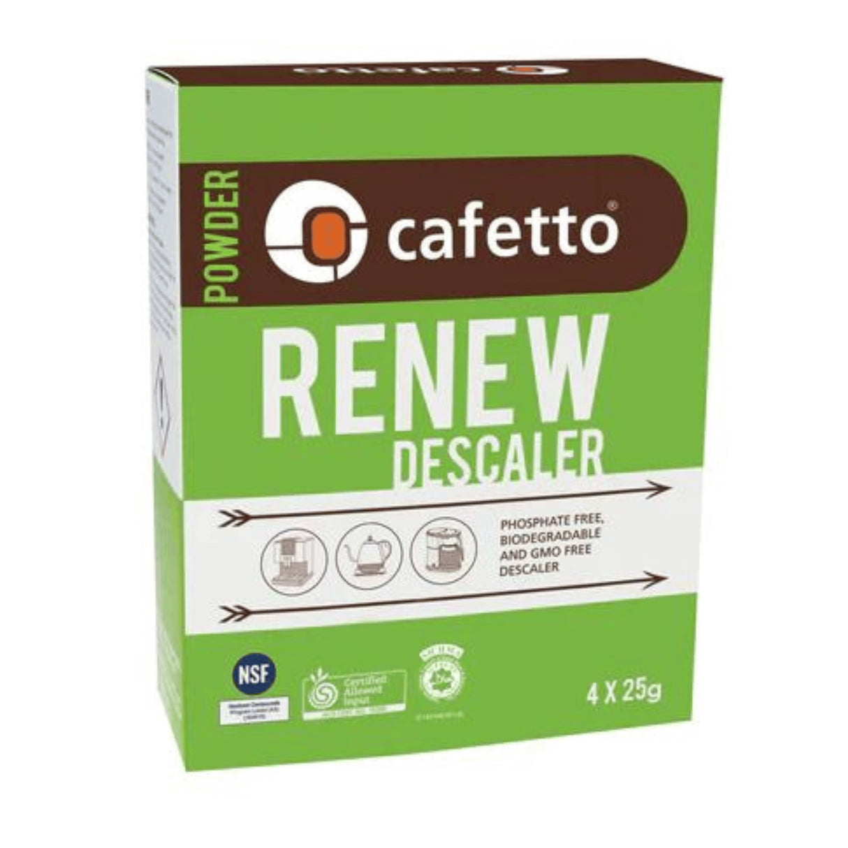 Cafetto Restore descaler pack of 4 satchels