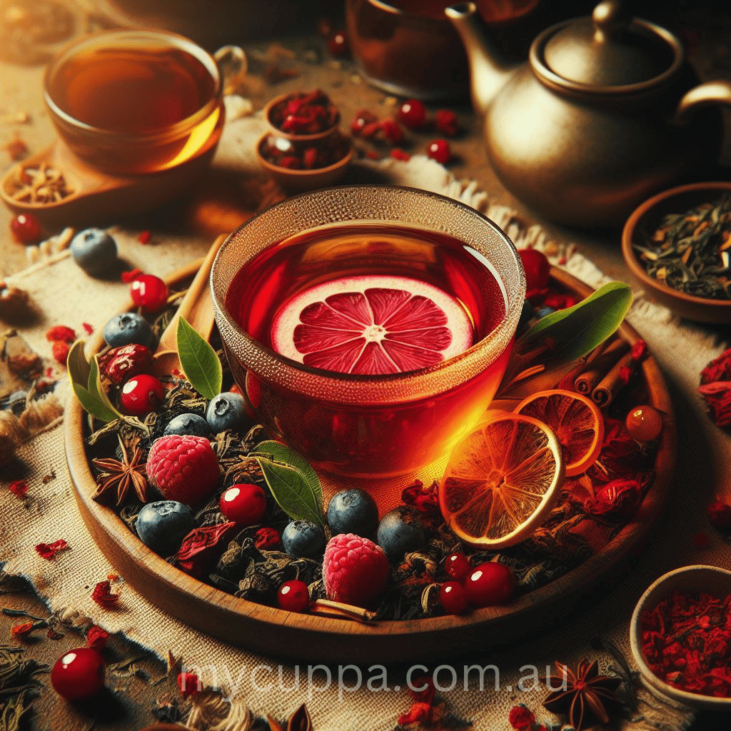 myCuppa Berrylicious tea has delicious flavors of red and dark fruits