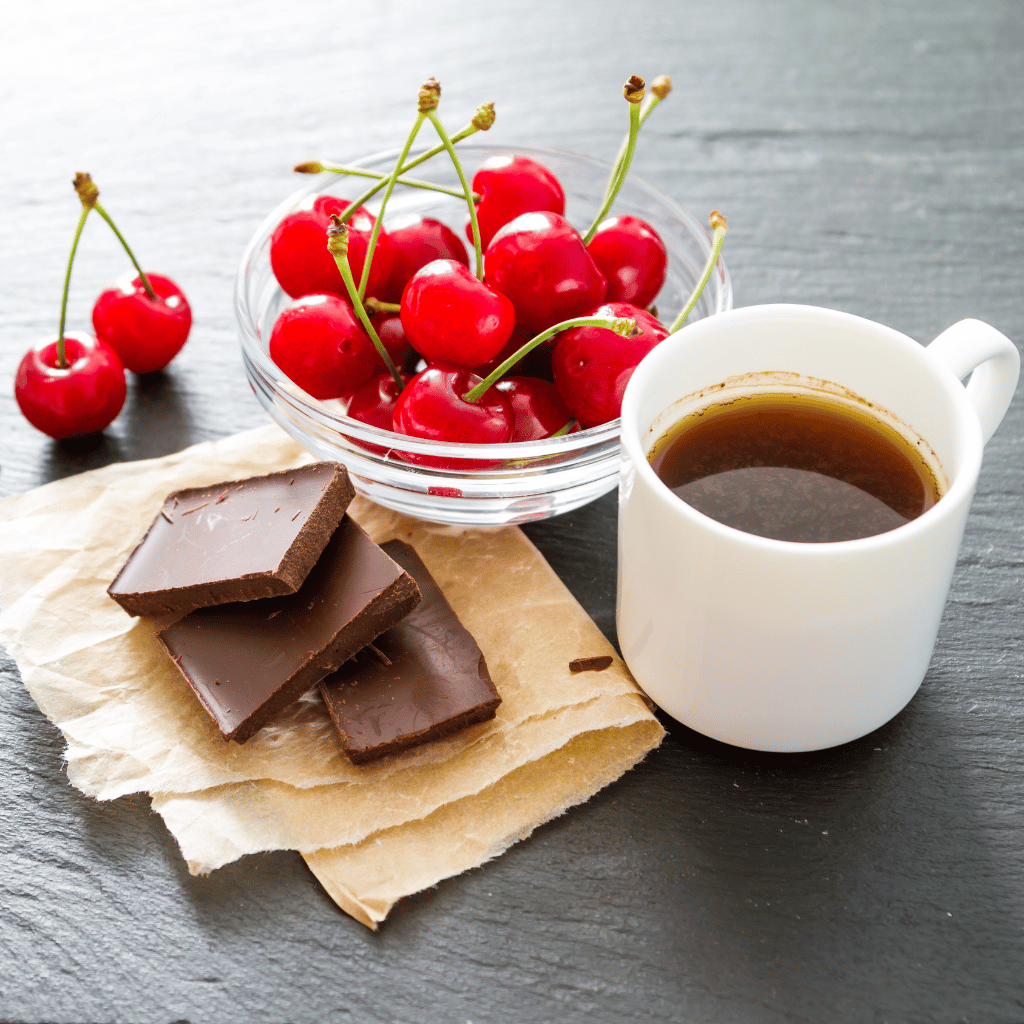 myCuppa Centre Way blend tastes like cherry and chocolate.