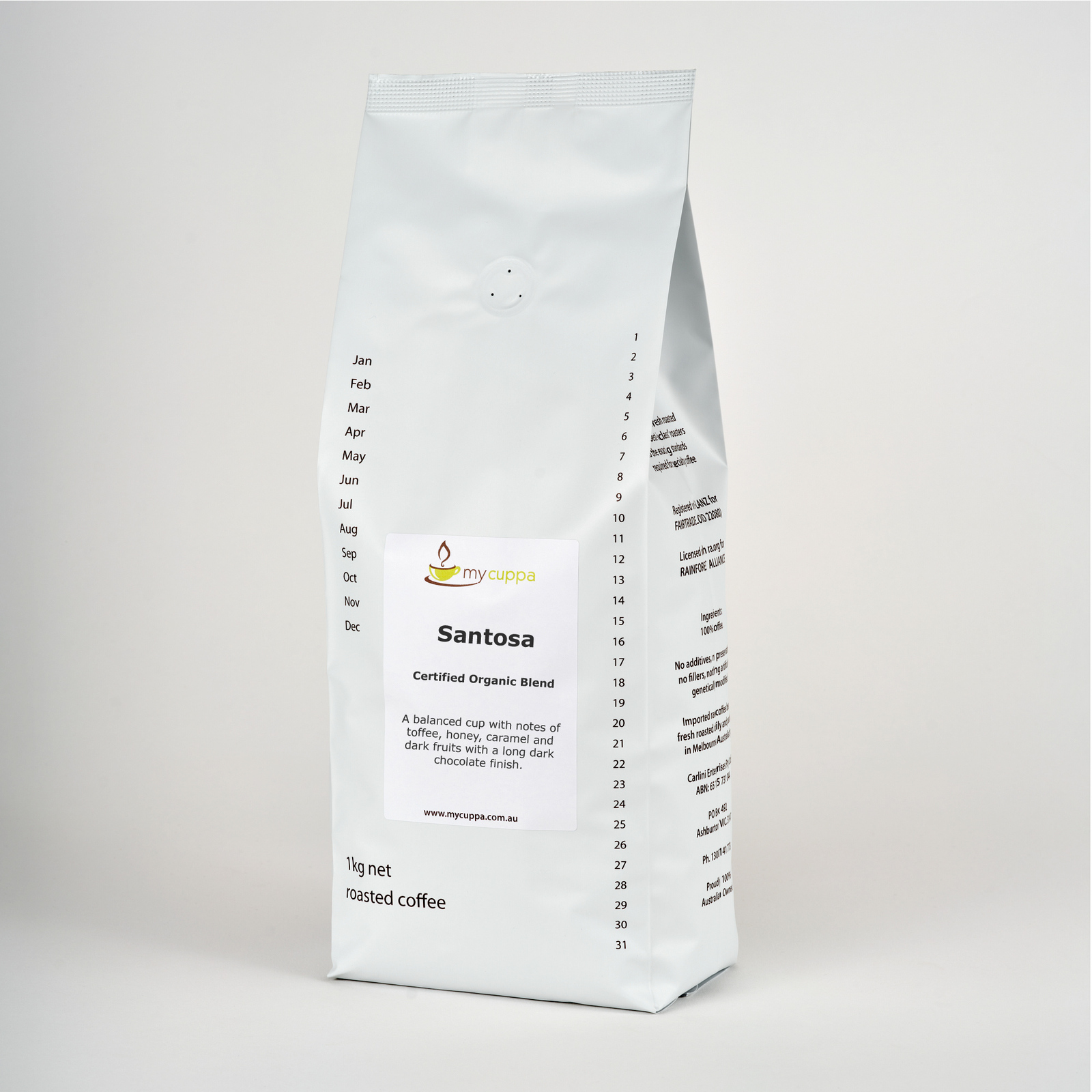 Santosa Organic Coffee Blend Fairtrade Coffee Blends Online Australia