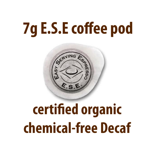 ESE Organic Decaf Coffee Pods - Box of 50