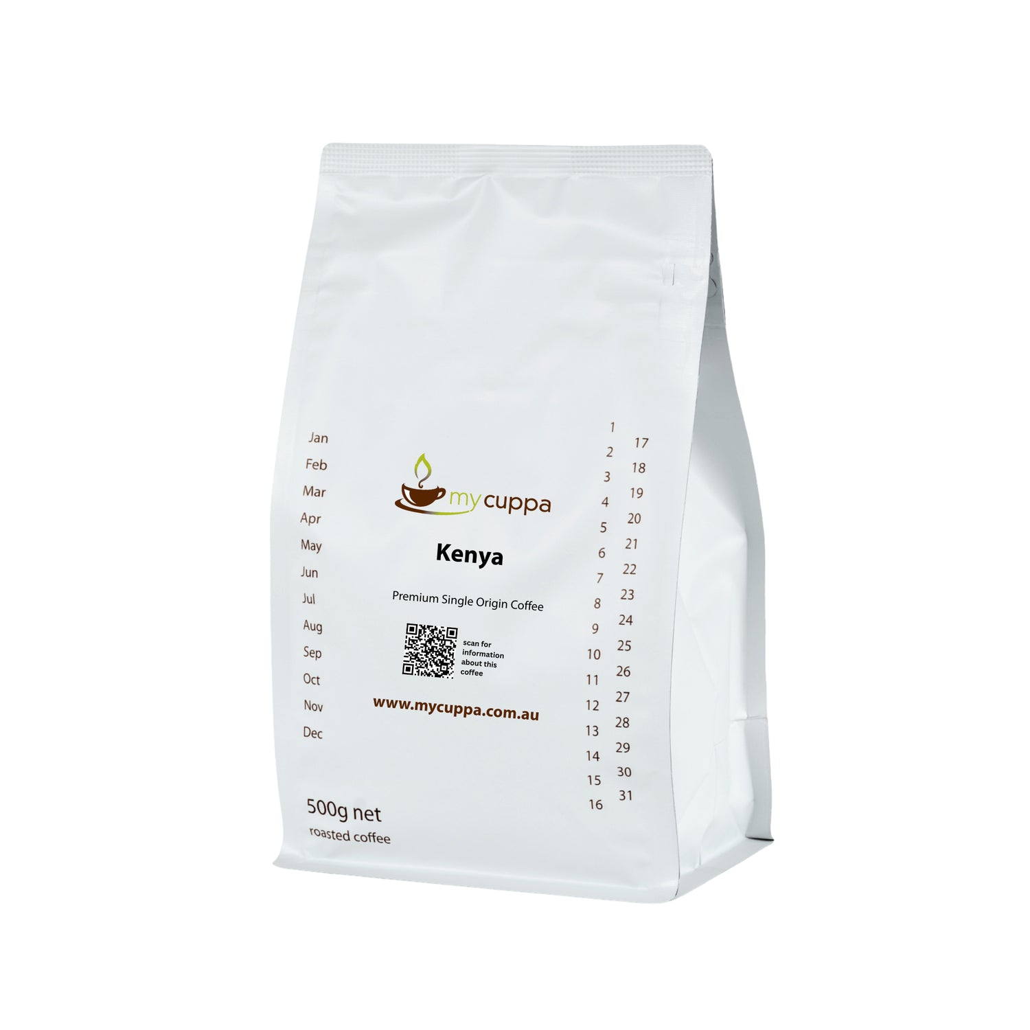 500g pack mycuppa Kenya premium quality fresh roasted coffee