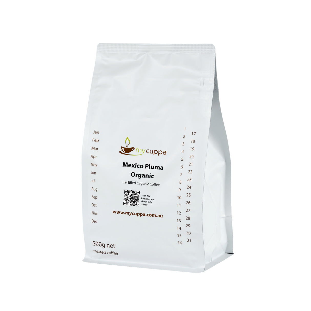 500g pack mycuppa Mexico Pluma organic fresh roasted coffee