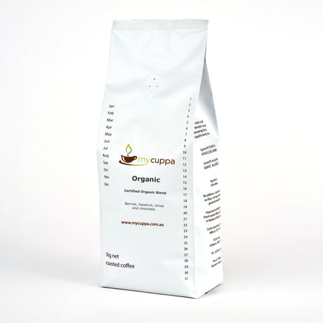 mycuppa 1kg pack Organic Coffee Blend