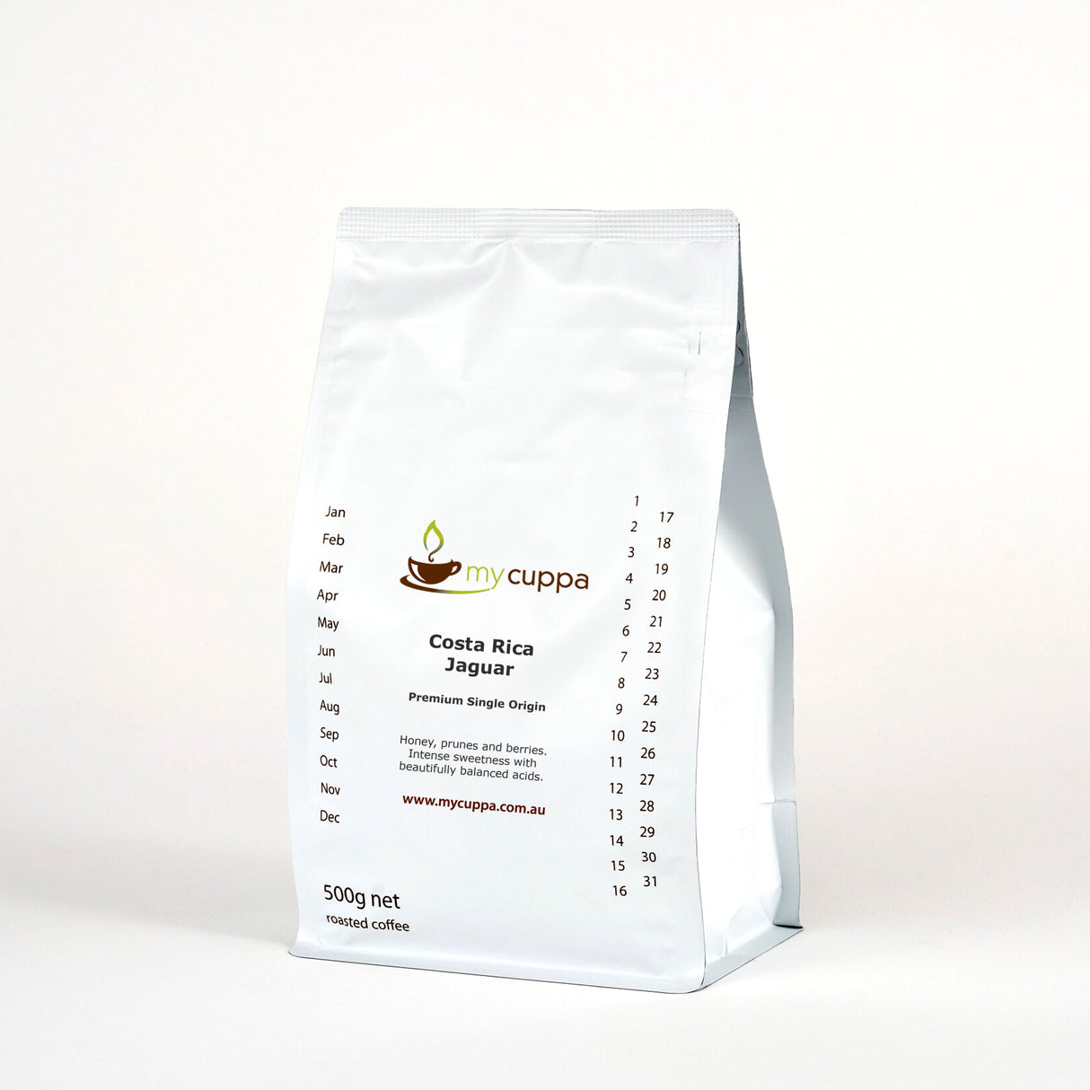 mycuppa Costa Rica Jaguar 500g pack single origin premium coffee