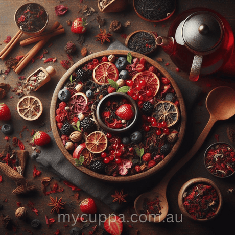 With delicious flavors of red fruits, the myCuppa Berrylicious tea is perfect for any time of the day.