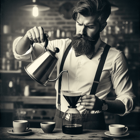 myCuppa filter style coffee being brewed